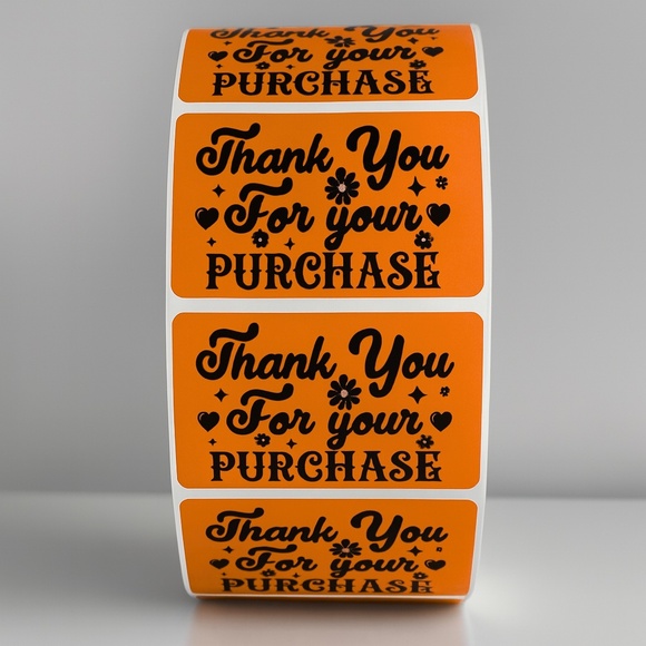 Thank You For Your Purchase Stickers – Labels for Packaging, Boutique - Picture 10 of 11